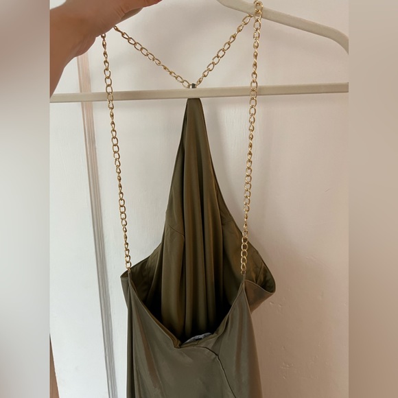 Chain Halter Mini Dress - Picture 2 of 2